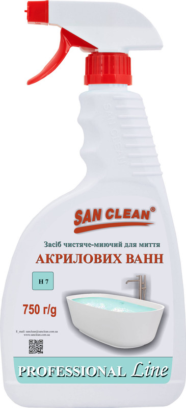 Засіб для чищення ванної кімнати SAN CLEAN , 0,75 л